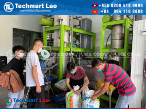 ລູກຄ້າເຂົ້າມາສອບຫາຂະບວນການຜະລິດ