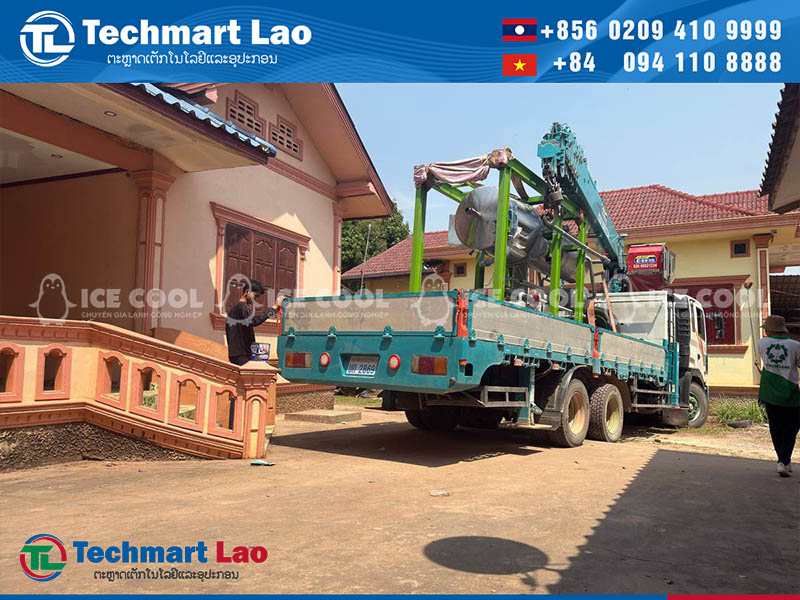 ຂົນສົ່ງເຄື່ອງໄປຫາສະຖານທີ່ຕິດຕັ້ງ