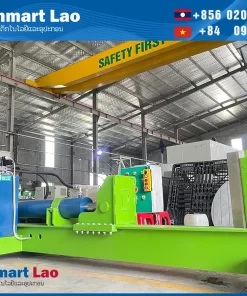 ម៉ាស៊ីន​បំបែក​ឈើ​ដោយ​ប្រើ​ប្រព័ន្ធ​ធារាសាស្ត្រ​ដែល​ប្រើ​ក្នុង​រោងចក្រ​ឧស្សាហកម្ម។